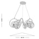 thumbnail image 3 of Lámpara Candil Colgante Esferas de Cristal Tendo Luxica Lighting Negro Cromo, 3 of 4