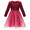 Red Butterfly, variant on Girls Dress Blue Heart Tulle Party Velvet Holiday Winter Warm Party 6 Years