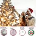 thumbnail image 5 of Puleo International 7.5 ft Pre-Lit White Pencil Fraser Fir Artificial Christmas Tree with 350 UL-Listed Clear Lights, 5 of 5