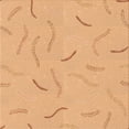 thumbnail image 1 of Ahgly Company Machine Washable Indoor Square Transitional Orange Area Rugs, 5' Square, 1 of 7