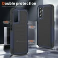 thumbnail image 4 of Designed for Samsung Galaxy A14 5G Case 2 in 1 Gift Militay Grade Drop Protective Rugged Heavy Duty Cover Shockproof Case for Galaxy A14 5G Phone Case for Women Men boy Girl (Blue+Black), 4 of 8