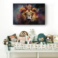 thumbnail image 2 of Lion Poster A Head of A Lion with A Crown Is Canvas Prints for Bedroom Decor Hanging Wall Painting Set Home Decoration Modern Pictures for Bathroom, 2 of 6