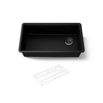 Kohler 33710-CM1 32.5 in. Undermount Single Bowl Kitchen Sink - Matte Black