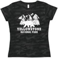 thumbnail image 3 of Inktastic Yellowstone National Park with Bear Mountains and Trees Women's T-Shirt, 3 of 5