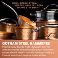 thumbnail image 2 of Steel Hammered Copper 14 Inch Non Stick Frying Pan with Lid, Nonstick Frying Pan with Ceramic Coating and Induction Plate for Even Heating, Oven / Dishwasher Safe, 100% Healthy & Non Toxic, 2 of 6