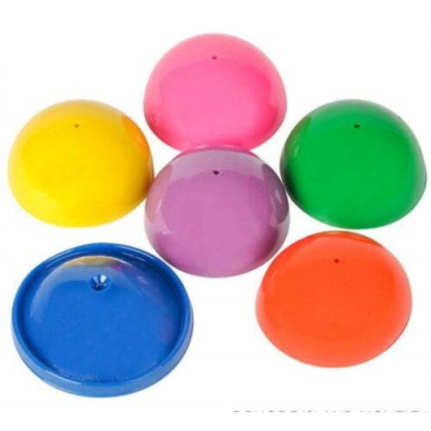 6 huge 2" party popper jumping toys, turn them inside out and watch