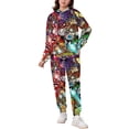 thumbnail image 2 of The Cuphead Show Tracksuit Pullover Hoodie And Sweatpants 2 Pieces Sweatsuit Jogging Pants Set for Boys Girls, 2 of 7