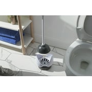 Clorox Hideaway Toilet Plunger with Caddy, White, 19.5in