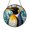 Acrylic 3.5 Inch, variant on Arctic Penguin Glass Suncatcher for Window, Wildlife Inspired Decor, Playful Hanging Ornament