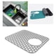 thumbnail image 1 of Alfombrilla De Silicona Para Fregadero, Rejilla Protectora Para Fregadero De Cocina De 13,6" X 11,6", Alfombrillas Antideslizantes Para Fregadero Con Drenaje Trasero De 4,7", 1 of 7