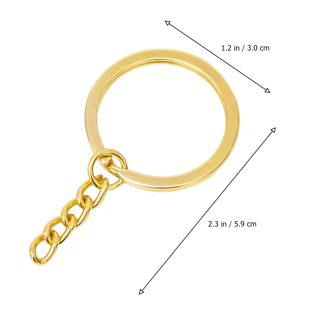 100pcs Diy Key Chain Split Key Rings Circular Key Rings Keys