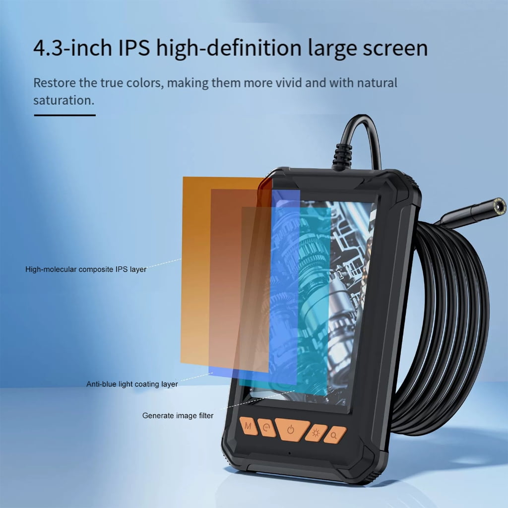 4.3 Inch Industrial Endoscope IP67 Rate 200MP Camera LED Illuminates for Low Light Use