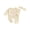 Khaki, variant on She‘s Here Baby Girls Spring Fall Winter Clothes Newborn Baby Girl Hospital Going Home Outfit Waffled Romper Bow Letter Print Long Sleeve One Piece Jumpsuit with Headband