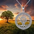 thumbnail image 3 of Tree of Life Necklace 925 Sterling Silver Star of David Pendant Necklace Hexagram Jewelry Gifts for Women Men, 3 of 6