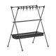 thumbnail image 1 of Three-Bar Frame Camping Rack Folding Ultra-Light Camping Tripod Travel Sundries Hanger 50x68x88cm +Mesh Bag, 1 of 5
