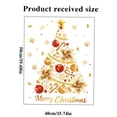 thumbnail image 4 of KOYPTL 3 Sheets Christmas Window Clings Gold Glitter Christmas Stickers Wreath Ball Xmas Tree Removable Winter Window Stickers Decals for Christmas Party Decorations Home School Office Windows Glass, 4 of 4