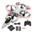 thumbnail image 1 of Avión RC Avión RC Avión Avión RC Giro 360 degree Regalo de Cumpleaños, Avión de Control Remoto, Blanco Gris 2 Batt, 1 of 8