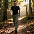 thumbnail image 2 of Youthup Men's Water-Resistant Cargo Joggers - 5000mm Waterproof Quick-Dry Athletic Pants for Hiking & Outdoor Activities, 2 of 11