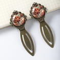 thumbnail image 3 of Octopus Vintage Copper-Colored Lace Bookmarks: Set of 2 Stainless Steel Book Marks, Gift for Book Lovers and Readers, 3 of 5