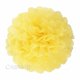 thumbnail image 1 of Pompones de papel decorativos para bodas, 10 cm, 15 cm, 20 cm, 25 cm, 4, 6, 8 y 10 pulgadas, bolas para fiestas, decoración del hogar, papel de seda, decoración de cumpleaños, amarillo claro, 6, 1 of 6
