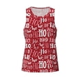 thumbnail image 4 of Easygdp Ho Funny Christmas Men's Tank Top, Sleeveless Muscle T Shirts, Breathable, Quick-Dry, Loose for Gym, Running, Fitness - XX-Large, 4 of 9