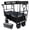 Black, variant on NIGSQJB 46"L Collapsible Wagon Cart, 480Lbs Capacity Heavy Duty Folding Beach Wagons with Big All-Terrain Wheels,Canopy & Push Handle, Utility Carts for Camping,Shopping,Groceries,Sports, Blue