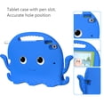 thumbnail image 6 of Dteck Kids Case for iPad 6th Gen/iPad 5th Gen/iPad Air 2/iPad Air, iPad 9.7 Case, with Built in Screen Protector, Octopus Animals Shockproof Case Handle Grip with Shoulder Stap,Blue, 6 of 8