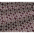 thumbnail image 5 of oneOone Viscose Jersey Maroon Fabric Floral & Tiles Moroccan Dress Material Fabric Print Fabric By The Yard 60 Inch Wide, 5 of 5
