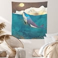 thumbnail image 3 of Tapestry Marine Life Whale Sun Wall, 150 x 100 cm, microtela, 3 of 3