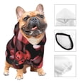 thumbnail image 5 of Yiaed Ladybugs and Red Hearts Print Dog Hoodie Security Pet Dog Costume Pets Dog Hoodie Sweatshirt with Pocket for Small Dogs-X-Small, 5 of 5