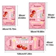 thumbnail image 3 of YIMEIS Kitchen pink background Kitchen Mat Rug Set - Perfect for Kitchen Counter, 16''*24''/20''*32''/47''*18'', Functional for Decoration, 3 of 10