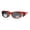 red, variant on Polarized Womens 2 Tone 60mm Rhinestone Studded Oval Fit Over Sunglasses Red