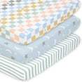 thumbnail image 7 of The Peanutshell Fitted Crib Sheets, Soft and Breathable Playard Sheets, Celestial Multicolor, 3 Pack, 7 of 7
