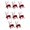 Elk, variant on Christmas Tree Flocking Decoration Set Snowflake Star Reindeers Sequins