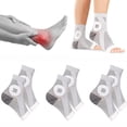 thumbnail image 2 of 3 Pairs Open Toe Compression Socks Breathable and Comfortable Ankle Socks Sports Socks/White/L, 2 of 6