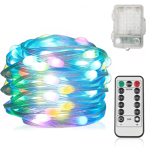 De Luz Led Luces De Hadas Ip68 Impermeable 8 Modos Tubo Exterior Con Control Remoto Para Fiesta De Navidad Decoración De Boda 10M 100Led Tubo Noticed HA039016-00