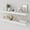 White, variant on 36 Inch Floating Shelves, 9.3" Deep Floating Shelf Wall Mounted, 36" Wall Shelves, Rustic Deep Bookshelf, Large Display Shelves & Storage Shelves for Bedroom, Living Room, Brown, Set of 2