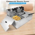 thumbnail image 6 of XYJBHB Electric Deep Fryer, 12L Commercial Deep Fryer with Troperature Control and Removable Frying Basket, Stainless Steel Easy to Clean for Commercial and Domestic Kitchens, 6 of 8