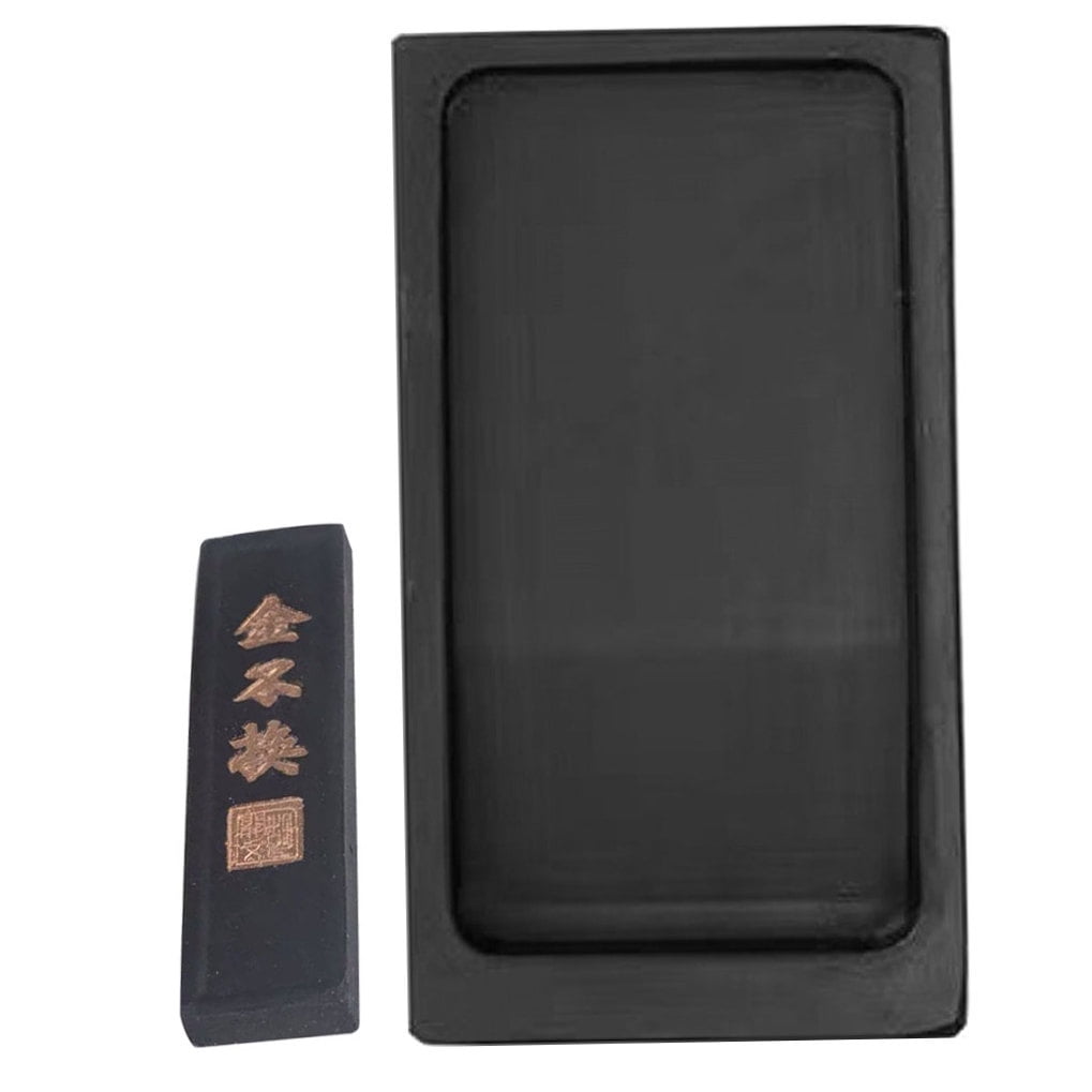 LEORX Permanent Inkstone for Writing Chinese Calligraphy Inkstone Rough Stone Student