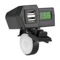 thumbnail image 1 of Cargador de teléfono móvil para motocicleta QC3.0, cargador de coche con carga flash USB dual, encendedor de cigarrillos, carga rápida, modificación de 12 V, 1 of 6
