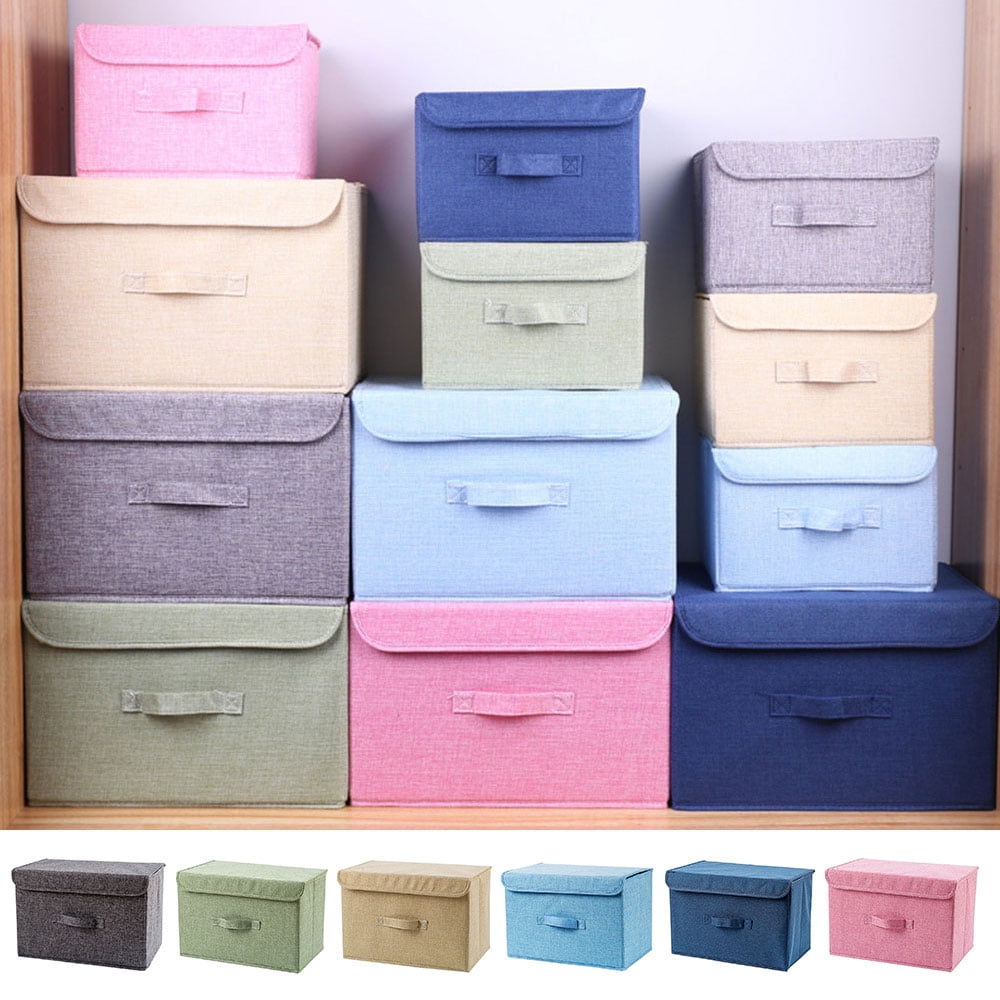 Oavqhlg3b Foldable Storage Box Storage Boxes Linen Storage Box Without Lids used to Store Toys, Clothes, Paper and Books in The Closet and Bedroom