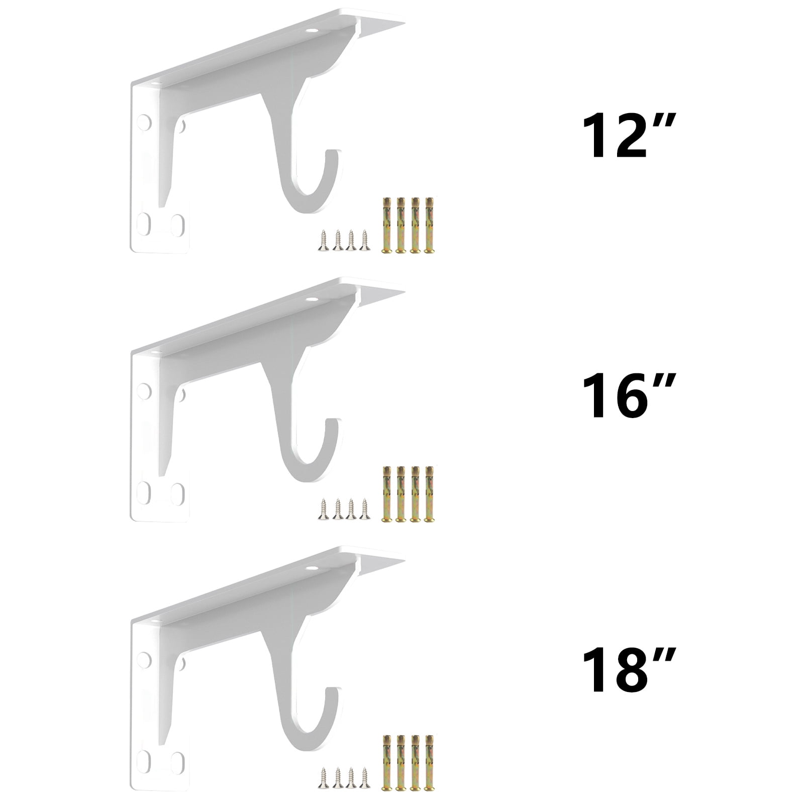 High Strength Triangles Shelf Brackets Cold Roll Steel Wall Mount Hardware for Heavy Storage Solution Daily Use