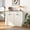 Antique White with Woodgrain, variant on LHYY Black Double Tilt Out Trash Cabinet for 20 Gallon Trash Cans,Free Standing Recycling Cabinet with Hideaway Drawer,Barn Door Style Laundry Sorter Cabinet,Tilt Out Trash Cabinet for Kitchen