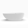 thumbnail image 6 of AVAXA 71'' Freestanding Soaking Bathtub, Artificial Stone Solid Surface Tub for Bathroom, 6 of 8