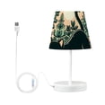 thumbnail image 3 of Cat Morning Leaves LED Desk Lamp Table Lamp USB Bedside Nightstand Small Lamp for Bedroom Living Room Kids Room, 3 of 8