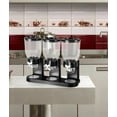 thumbnail image 4 of Triple Food Dispenser 2L Dry Food Dispenser Grain Dispenser Cereal Dispenser for Kitchen (Black), 4 of 9