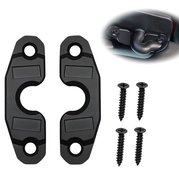 Sun Visor Repair Kit Compatible with Jeep Wrangler JK 2018/ Wrangler JL 2018-2023/ Gladiator 2020-2023,2 Pack Upgraded Aluminum Alloy Sun Visor Clip for Jeep
