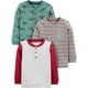 thumbnail image 1 of Camisas Simple Joys de Carter's Boys para niños, paquete de 3 unidades, manga larga, 4T, 1 of 1