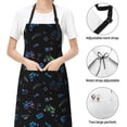 thumbnail image 6 of Naloa Gamepads Apron Kitchen Aprons with Pockets for Women Men Chef, 6 of 8
