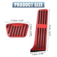 thumbnail image 4 of Unique Bargains 2pcs Gas Pedal Brake Pedal Pad Anti Slip Cover for Lexus Car Pedal Accessories Red, 4 of 6